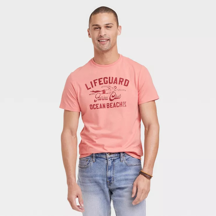 Men's Standard Fit Lightweight Crew Neck Short Sleeve T-Shirt - Goodfellow & Co™ | Target