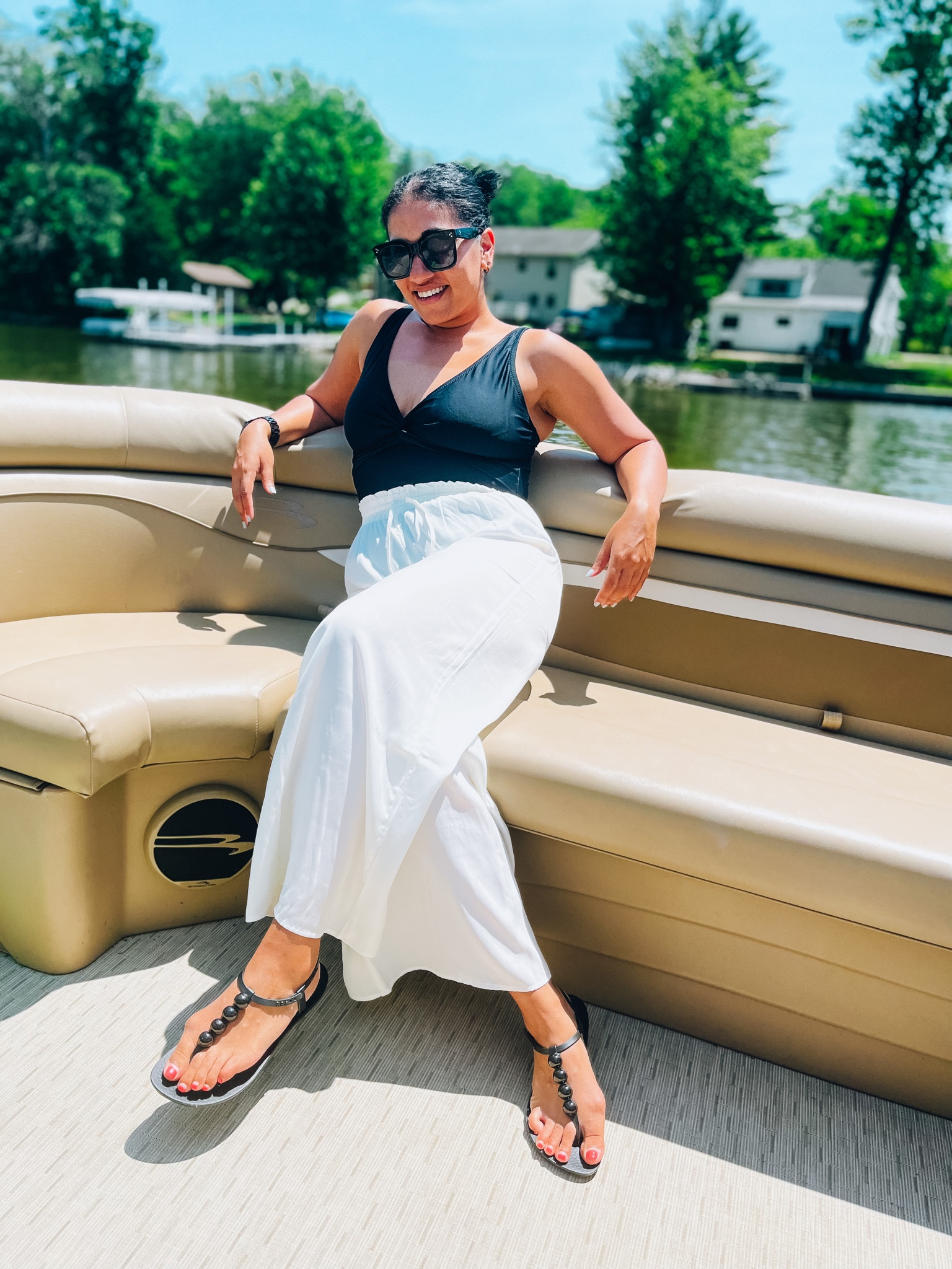 Summersalt
Coverup pants 
Boat day 
Swim
Wearing XS in pants


#LTKFind #LTKunder100 #LTKswim