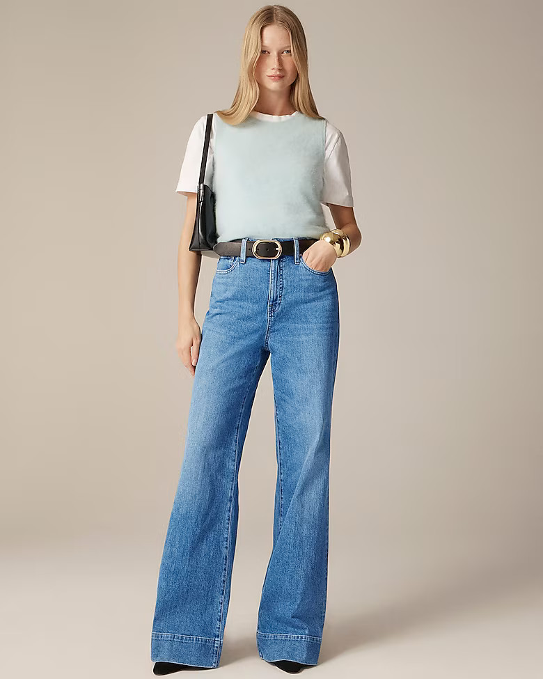 New high-rise denim trouser in 1996 semi-stretch | J. Crew US