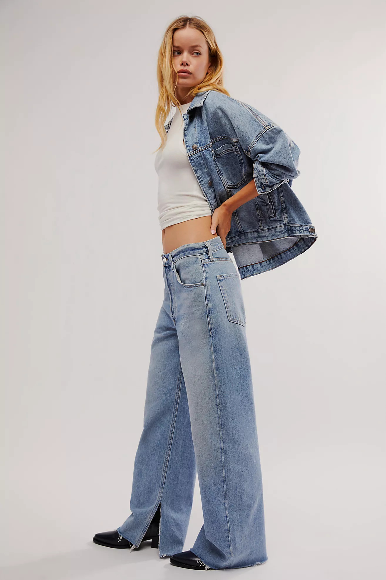 Citizens of Humanity Ayla Baggy Split Hem Jeans | Free People (Global - UK&FR Excluded)
