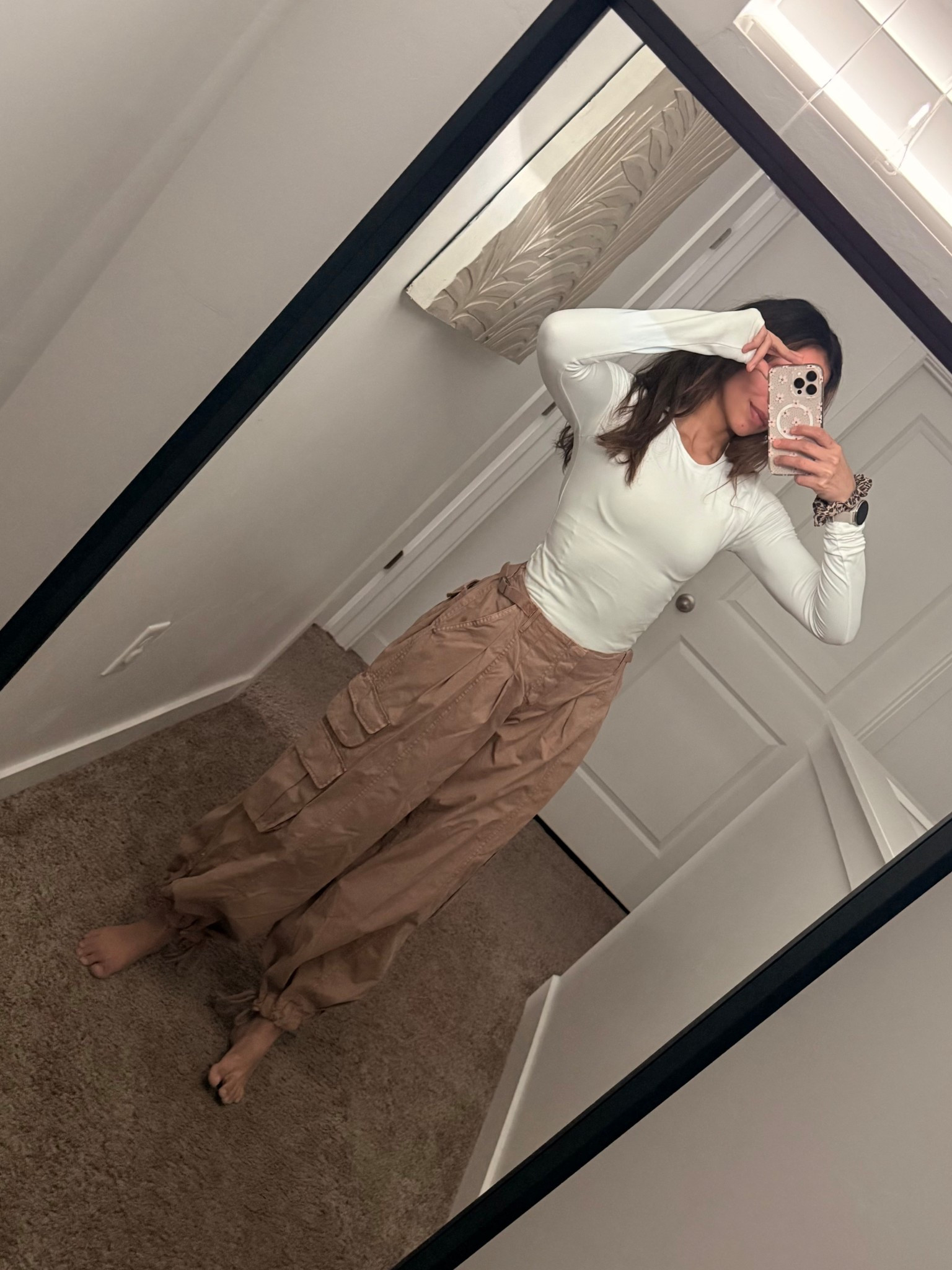 Obsessed with this pants. So comfy and so pretty 🥺💕
Using xs they are really oversized. Also low rise 
Pants, cargo pants, oversized pants, free people 

#LTKActive #LTKootd #LTKmomlife