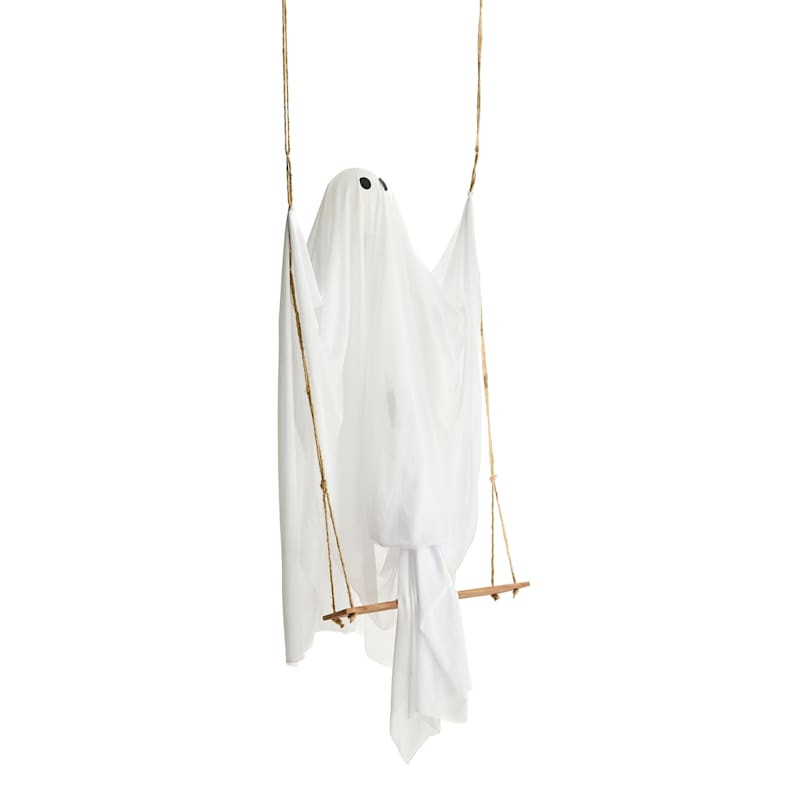 White Swinging Ghost, 4.5' | At Home