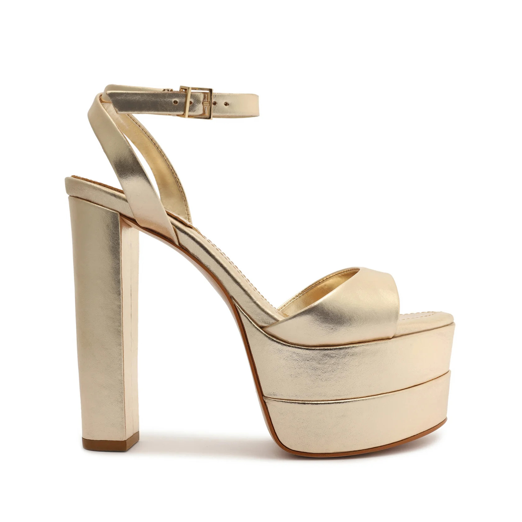 Kaila Platform Metallic Leather Sandal | Schutz Shoes (US)