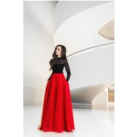 Maxi Tulle Skirt With Pockets, Skirt, Red Maxi New Years Eve, Prom Elegant, Party Dress | Etsy (US)