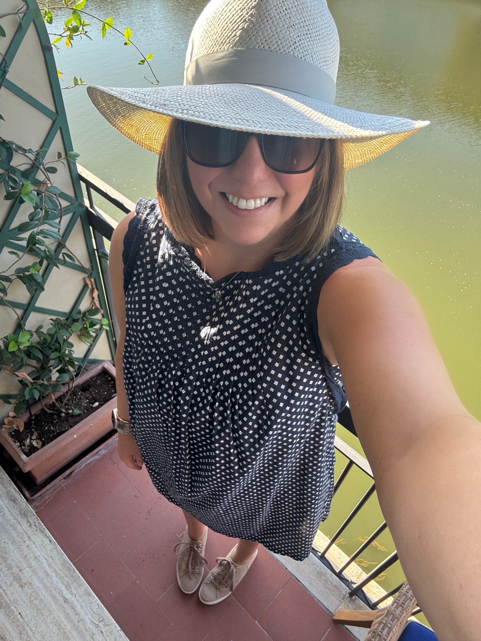 Our full day in Florence was a hot one! A hat was a must and I love this one it just goes with so much. This easy dress was great because it didn’t show any sweat and or show spills. I will be wearing this dress a lot!

#LTKootd #LTKdayinmylife #LTKTravel