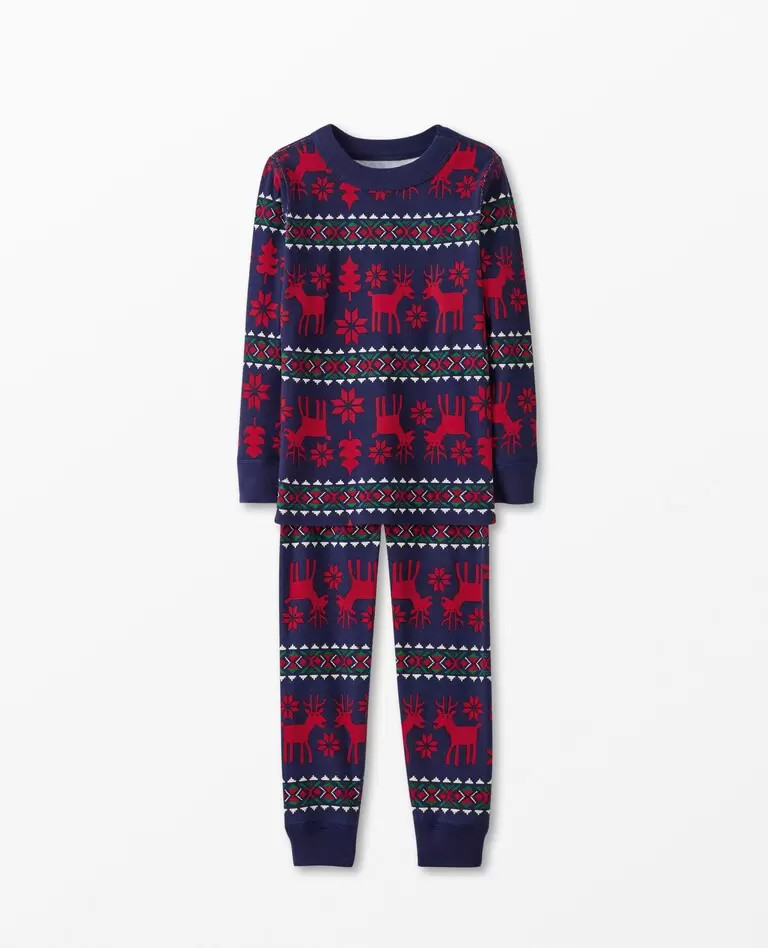 Holiday Print Long John Pajama Set | Hanna Andersson