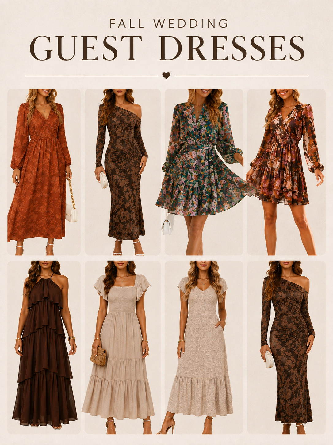 Fall wedding season is calling 🤎🍂 Sharing some of my favorite wedding guest dresses for all the fall celebrations ahead! From rich autumn tones to pretty prints and classic neutrals, these are perfect for everything from outdoor ceremonies to cocktail hour. ✨

Shop all of my fall wedding guest finds on my LTK! #LTKWedding #LTKStyle #WeddingGuestDress #FallWeddingGuest #FallFashion
 

 