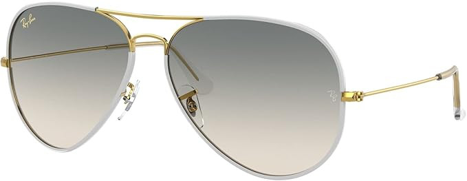 Ray-Ban RB3025JM Sunglasses Bundle: RB 3025JM AVIATOR FULL COLOR 919632 Aviator Full Color Grey O... | Amazon (US)