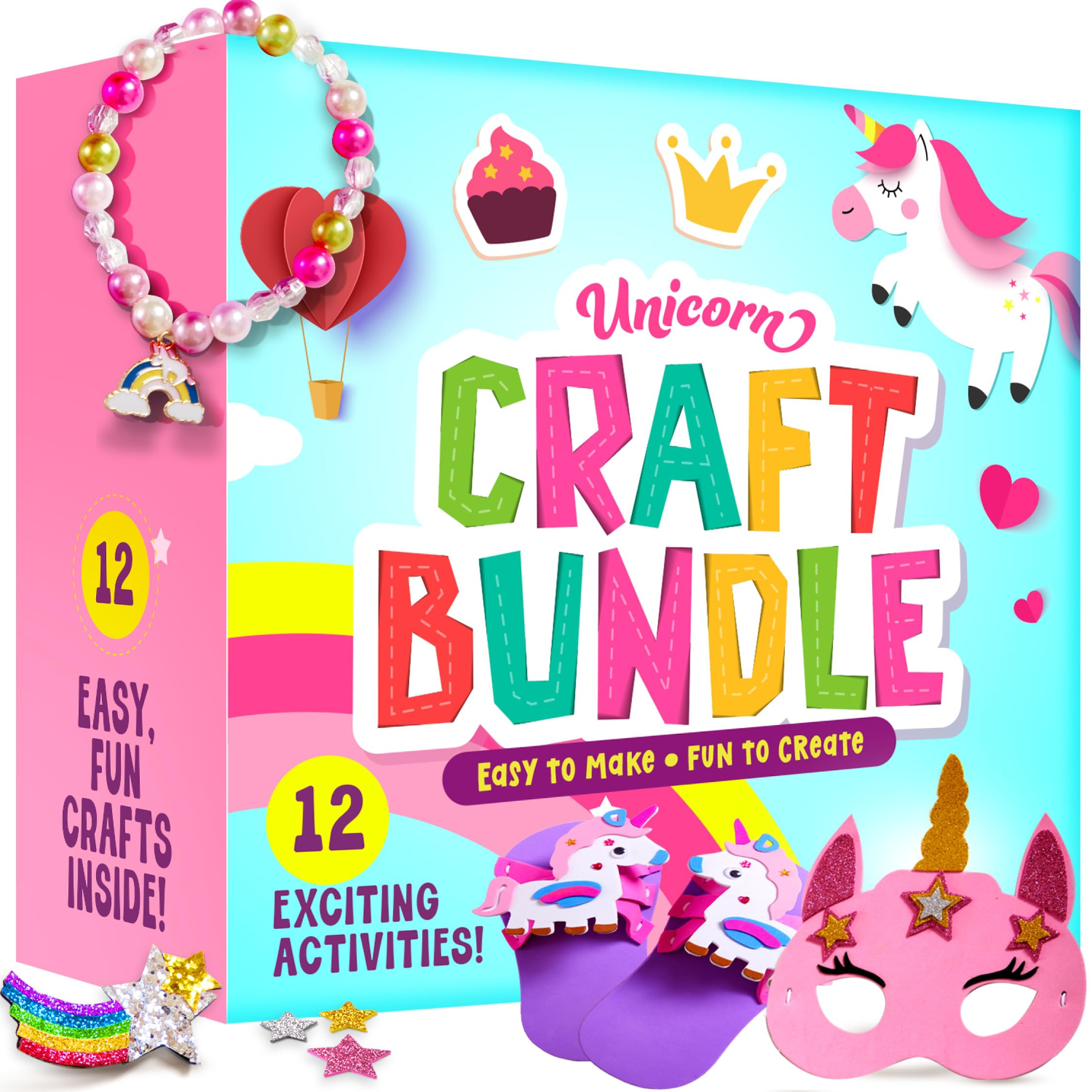 Unicorn Craft Kit for Girls - 12 Projects - Gifts for 5 Year Old Girl - Arts and Crafts for Kids ... | Amazon (US)