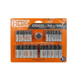 Battery Multipack (AAA 24ct, AA 24ct, and CR2032 4ct) | The Home Depot