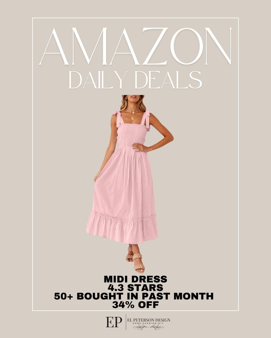 Amazon Daily Deal
Dress 

#LTKSaleAlert