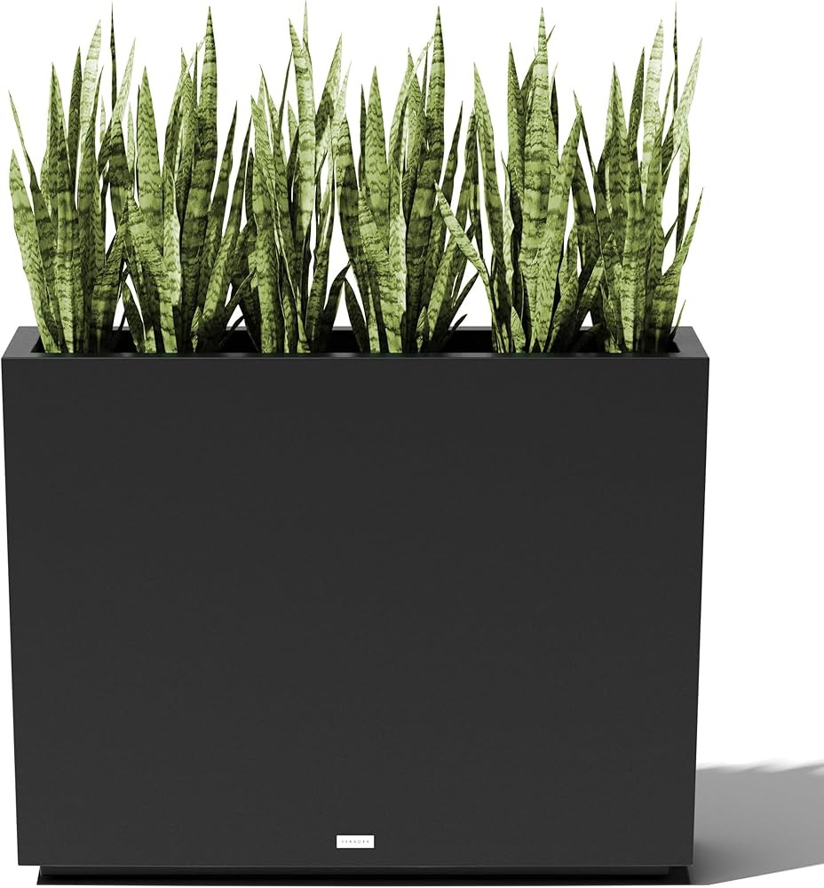 Veradek Block Series Span Plastic Planter - Tall Rectangular Planter for Indoor or Outdoor Patio/... | Amazon (US)