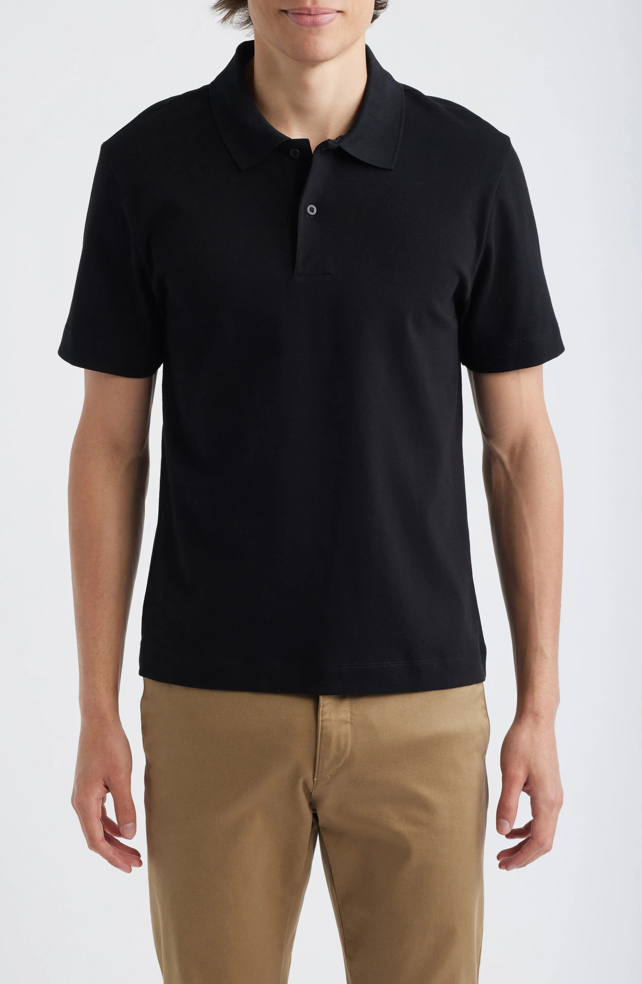Peach Cotton Jersey Polo Shirt (Men) | Nordstrom | Nordstrom