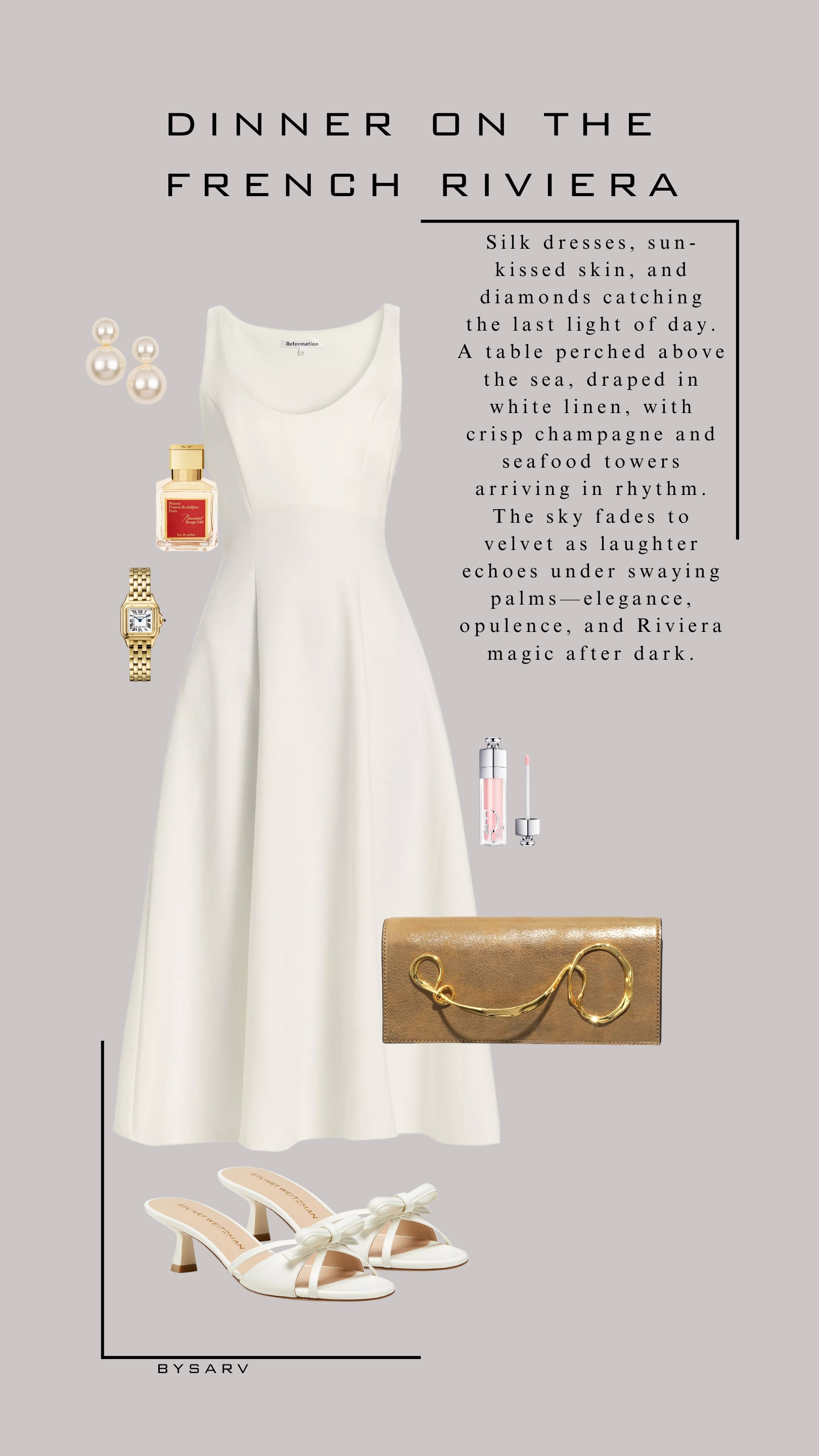 French Riviera Dinner Look — Sunset Style by the Sea


Effortless elegance on the French Riviera — silk, gold, and sunset views. A look made for coastal nights, rosé toasts, and candlelit dinners by the sea. Shop the full outfit for your next luxe getaway ✨🇫🇷 #FrenchRivieraStyle #LTKTravel #VacationLooks 

 

 #LTKStyleTip #LTKTravel