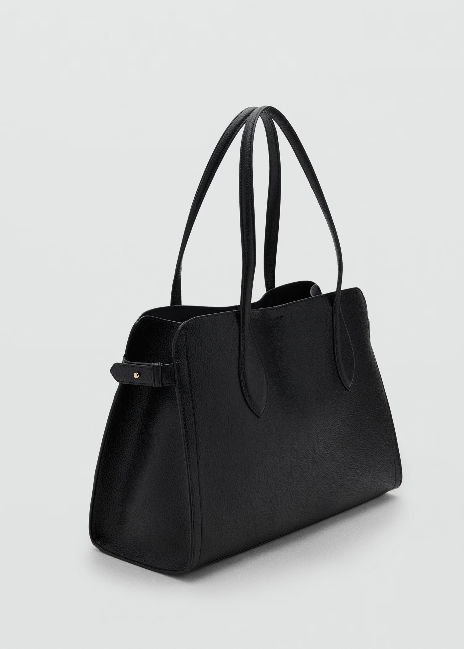 Medium bag with beaten leather effect | Mango (US/MX/AU)