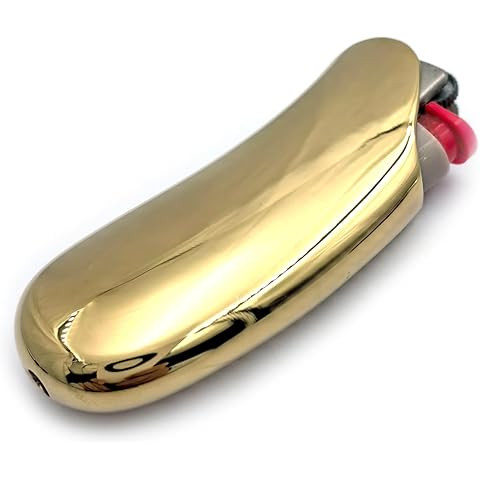 Heavy Curved Lighter Case Cover Holder Sleeve Pouches Metal Ergonomic Design for BIC Full Size Li... | Amazon (US)