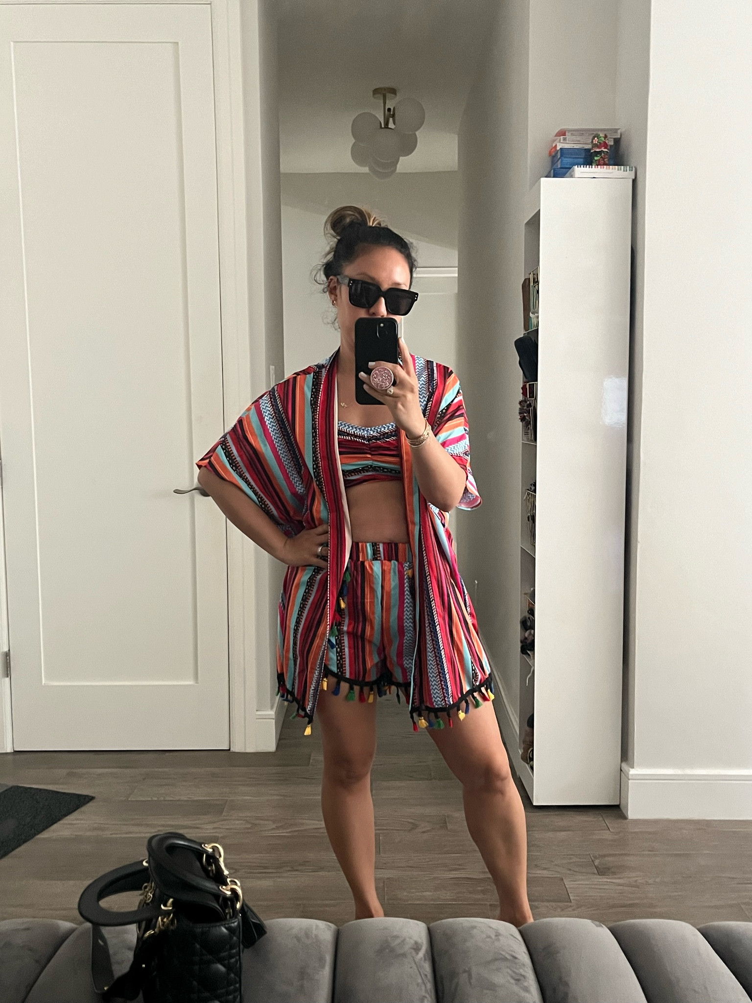 Love this idea. Easy to wear. Matching set. Three-piece set. Way too much fabric for me and doesn’t feel breathable. Looks great on camera. I’m wearing an xs.

#LTKFestival #LTKSwim #LTKTravel