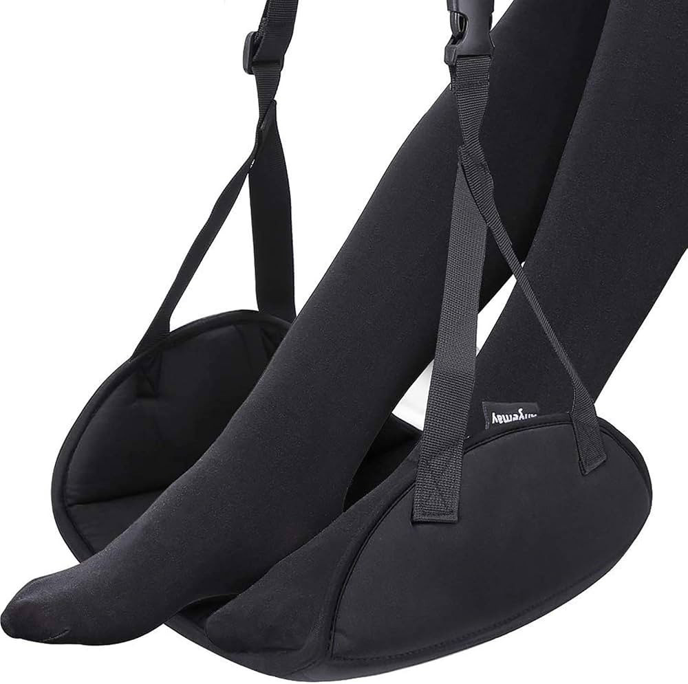 Upgraded Airplane Foot Rest (Premium Memory Foam) - Thickened Super-Size Airplane Foot Hammock to... | Amazon (US)