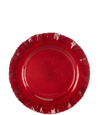 Southern Living Hoiday 13" Red Scallop Charger Plates, Set of 2 | Dillard's | Dillard's
