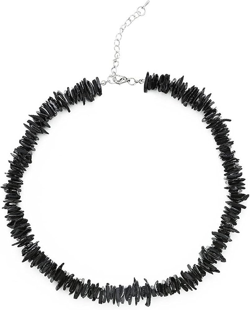 Dreuyet Puka Shell Necklace for Men Women Bohemian Handmade Natural White Colorful Irregular Shel... | Amazon (US)