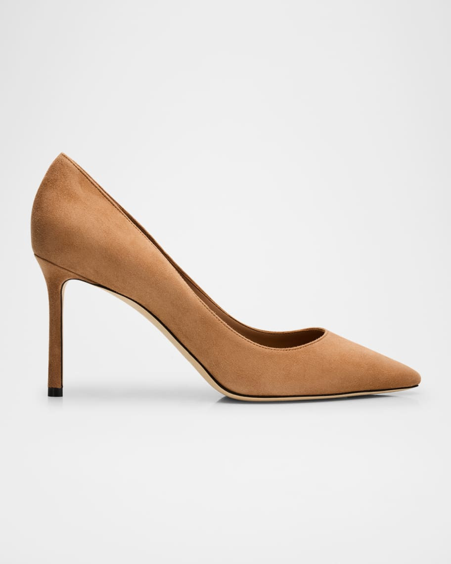 Romy 85 Suede Pumps | Neiman Marcus