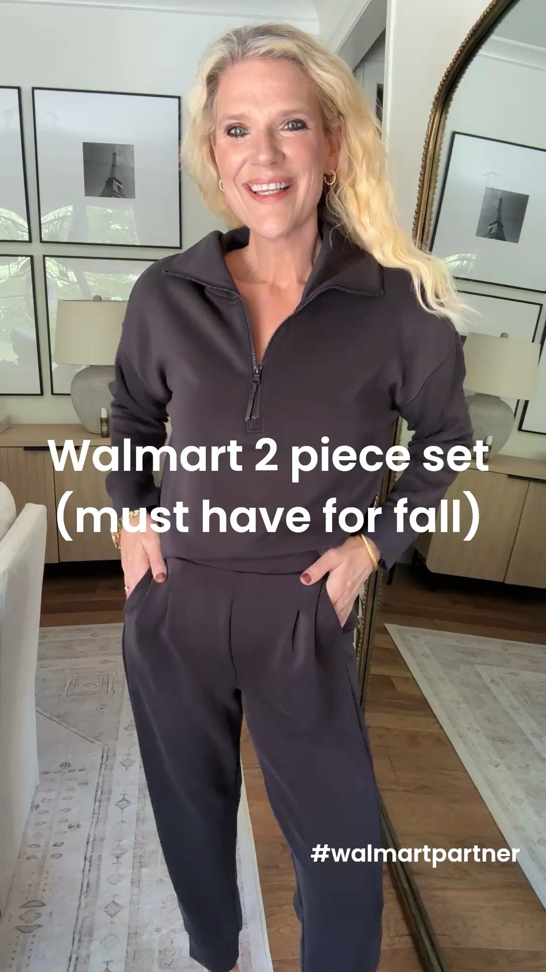 #walmartpartner Loving this new set I found on Walmart! I’m wearing a size medium in both pieces! 

@walmartfashion #walmartfashion

#LTKFindsUnder50 #LTKOver40 #LTKSeasonal