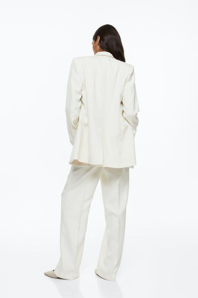 Double-breasted Blazer - Natural white - Ladies | H&M US | H&M (US + CA)