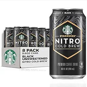 Starbucks Nitro Cold Brew, Black Unsweetened, 9.6 fl oz Can (8 Pack) (Packaging May Vary) | Amazon (US)