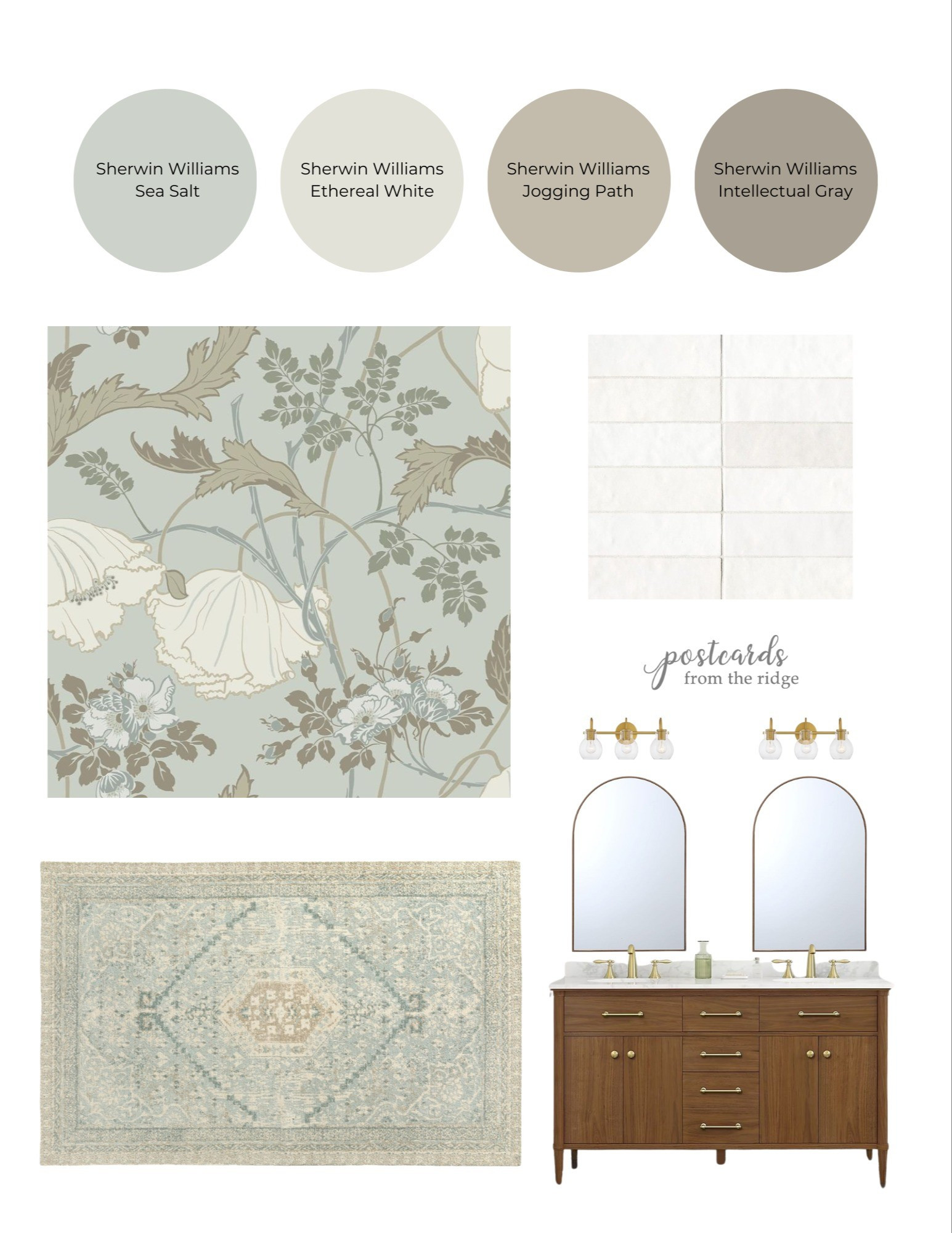 Your bathroom will look like a spa with these serene colors. #bathroomdecor #swseasalt 

#LTKHome