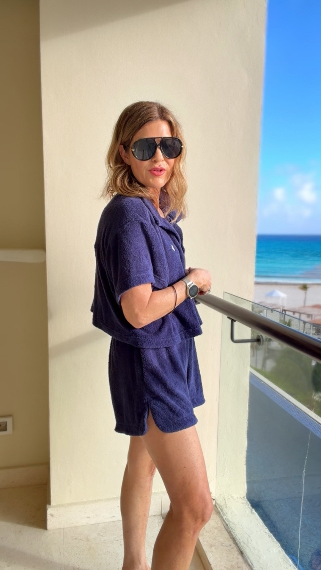 What I’m actually wearing today. Ralph Lauren polo shorts set size medium
Size medium Walmart swim 

#LTKOver40 #LTKSeasonal