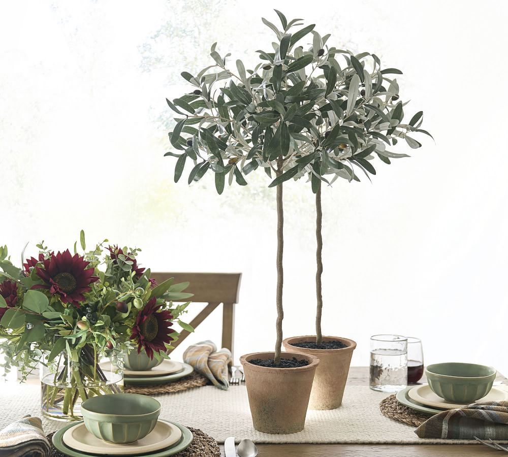 Faux Tall Olive Topiary | Pottery Barn (US)