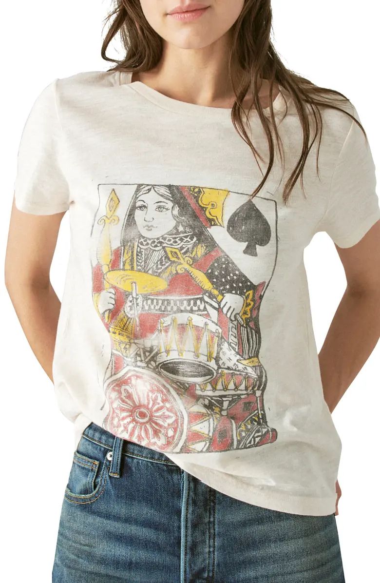 Queen of Spades Cotton Slub Graphic T-Shirt | Nordstrom