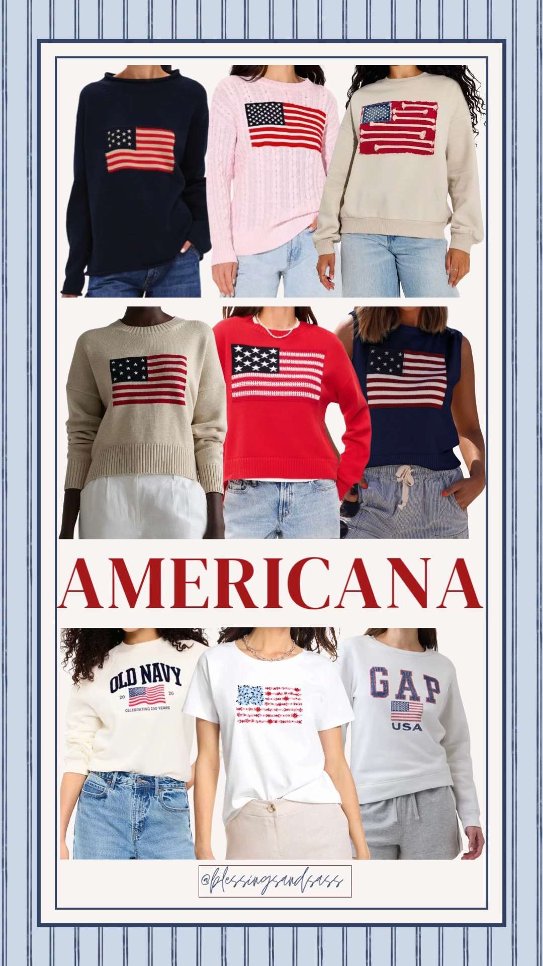 Americana collection! 

American flag, Memorial Day weekend, red sweater, 4th of July, American flag tshirt, American flag sweater, red white and blue

#LTKSeasonal #LTKootd