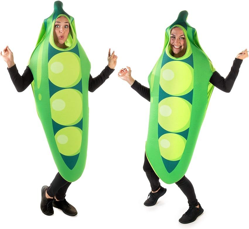 Two Peas in a Pod Halloween Couples Costume - Cute Funny Food Adult Bodysuit | Amazon (US)