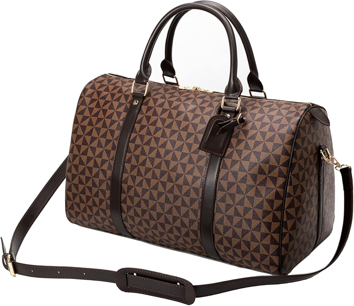 Large capacity Lightweight Weekender Bag Travel Duffel Bag for Women Men Overnight with Toiletry ... | Amazon (US)