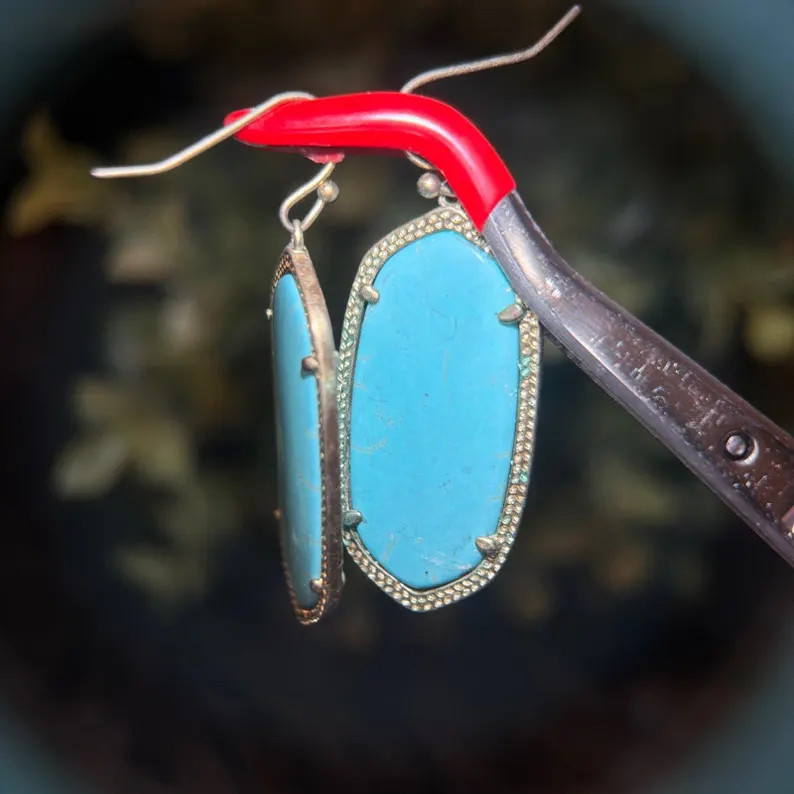 Kendra Scott Elle in Turquoise Stone Earrings - Etsy | Etsy (US)