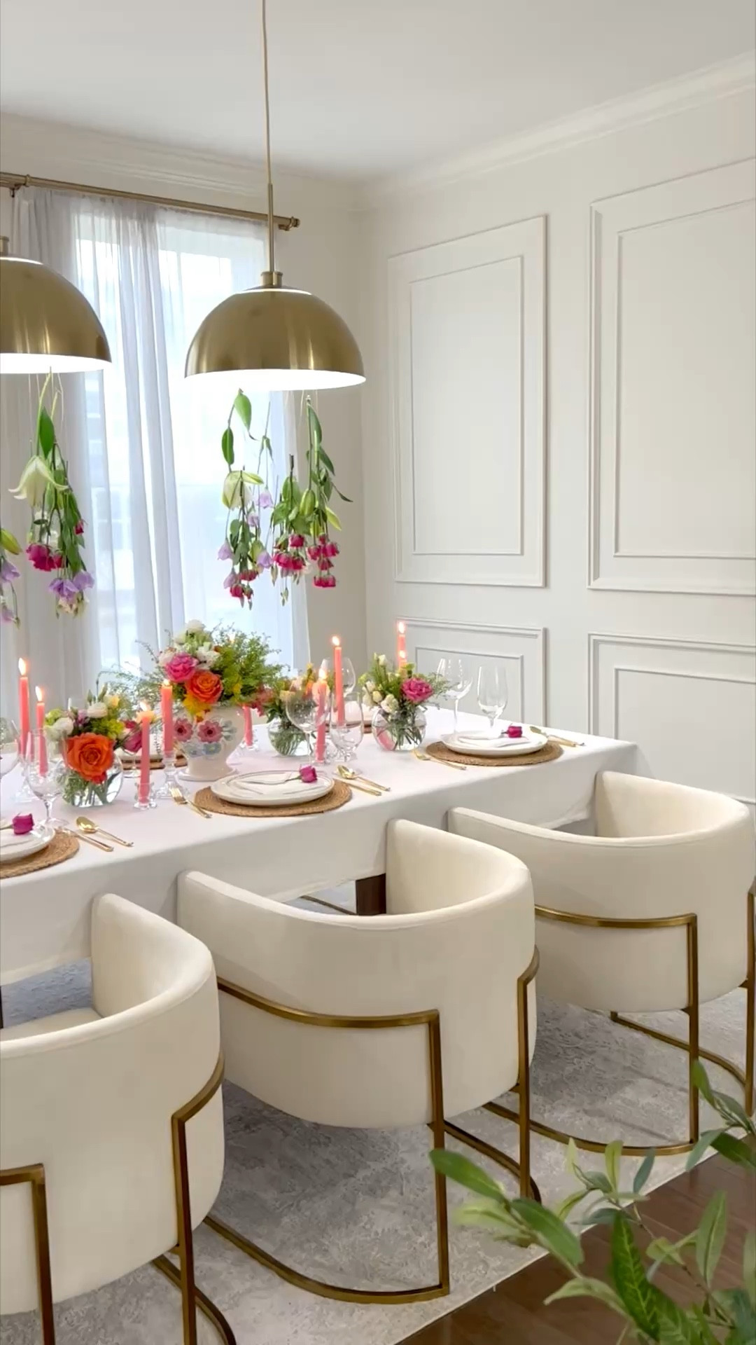 Mother’s Day brunch Tablescape I created 3 years Alo. It’s still a favorite 💕💐  my favorite dining chairs ar from Wayfair. I got these over 5 years ago and they still
Look almost as new. Obsessed. They’re sold out but I’m sharing new ones I’m loving 

#LTKHome