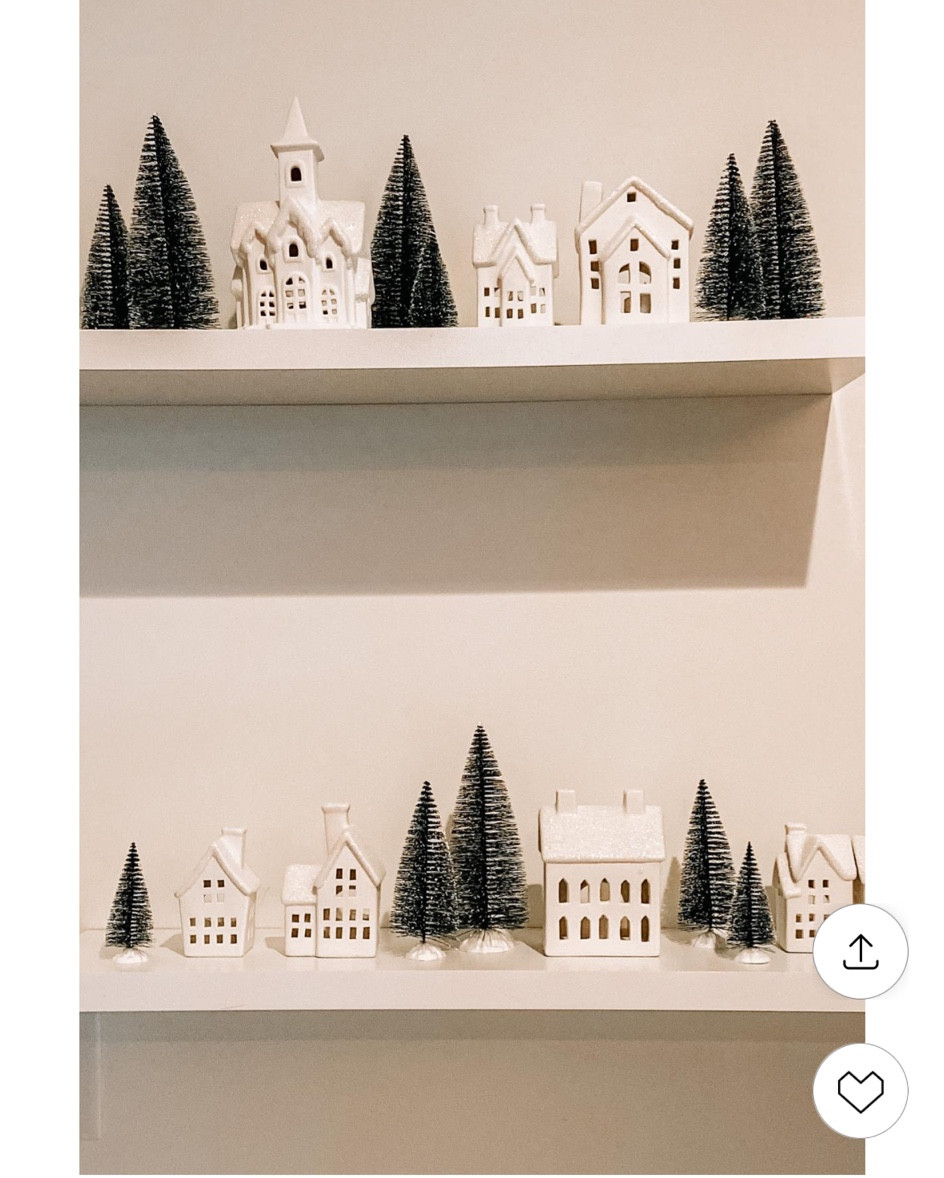 Willow & Bee holiday village set, Christmas village 
White village
Winter shelf decor 
Christmas decor 
Holiday best seller 

**formerly available on BED BATH BEYOND prior to reopening. 

Mark Feldstein & Associates Winter Village LED Tea Light 31 Piece Porcelain Tabletop Christmas Figurine Boxed Set

#LTKhome 

#LTKSeasonal #LTKHoliday