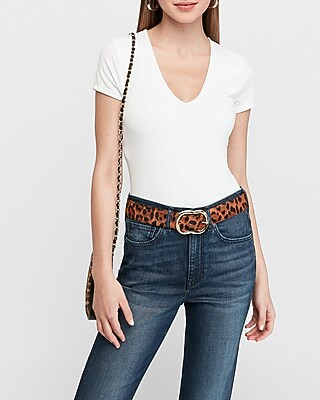 V-Neck Short Sleeve Thong Bodysuit | Express