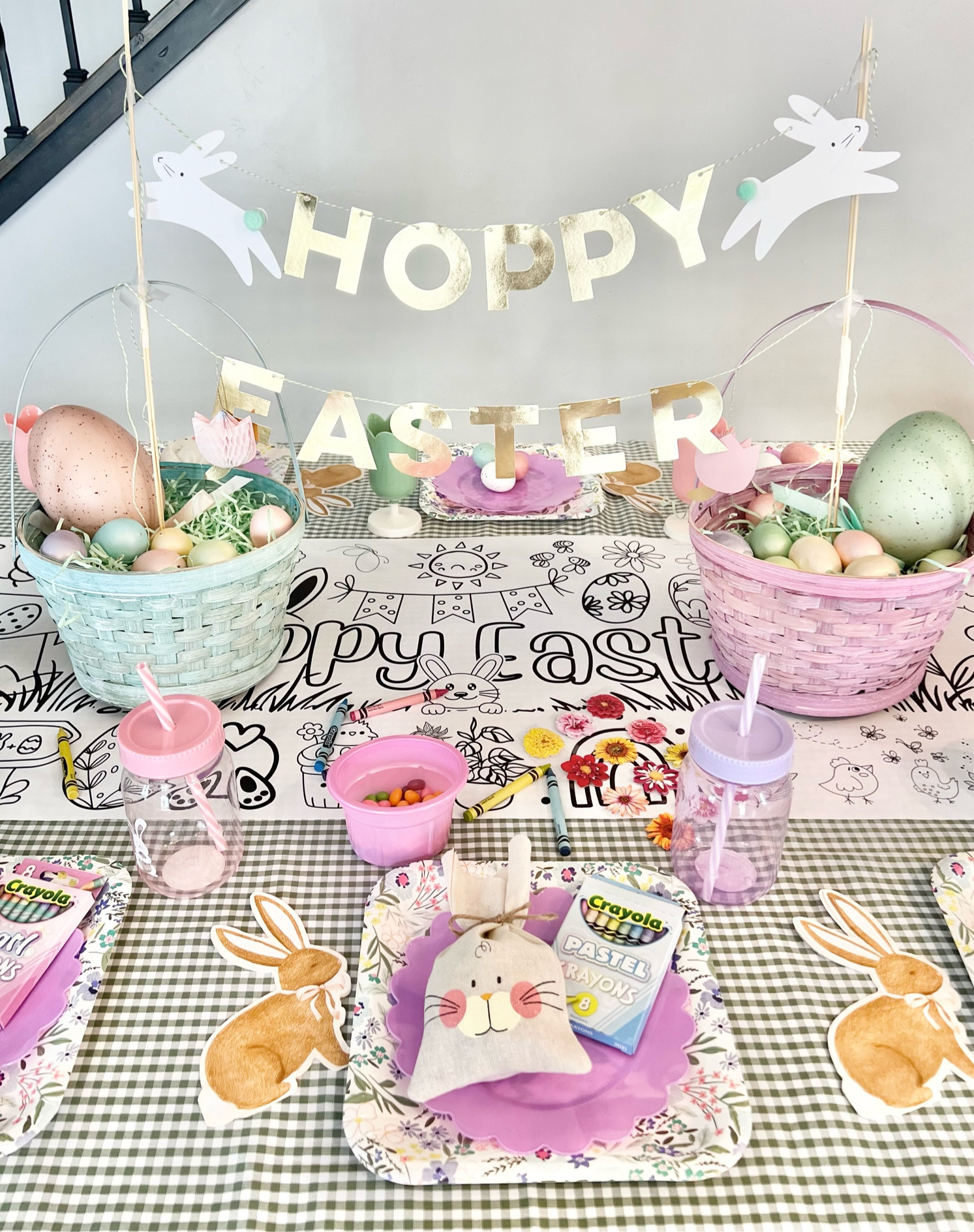 Kids' Coloring Table for Easter!
Use code CELEBRATE for
20% off this Cedar Tree Lane table runner! Then add art supplies like crayons, markers, stamps and stickers and let the kids get creative It's the best way to entertain them while the adults enjoy dinner and conversation!
#eastertable #easterkids
#arttable #easter
#kidsactivities

#LTKkids #LTKSeasonal #LTKparties