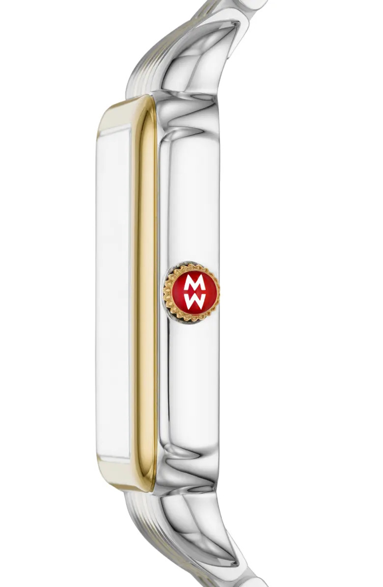 MICHELE Deco II Two-Tone Diamond Bracelet Watch, 30mm - 0.11ct. | Nordstromrack | Nordstrom Rack