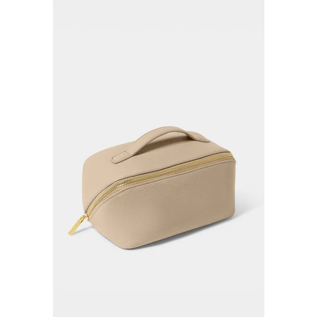 Katie Loxton Medium Make Up and Toiletry Bag in Light Taupe at Nordstrom | Nordstrom