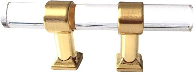 LynnsHardware 1-1/4 Inch C-C (1.25 inches Centers) Lucite Handles Acrylic Cabinet Handle Brushed ... | Amazon (US)