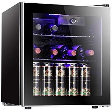 Antarctic Star 18 Bottle 70 Can Wine Cooler/Cabinet Beverage Refrigerator Small Mini Fridge Clear... | Amazon (US)