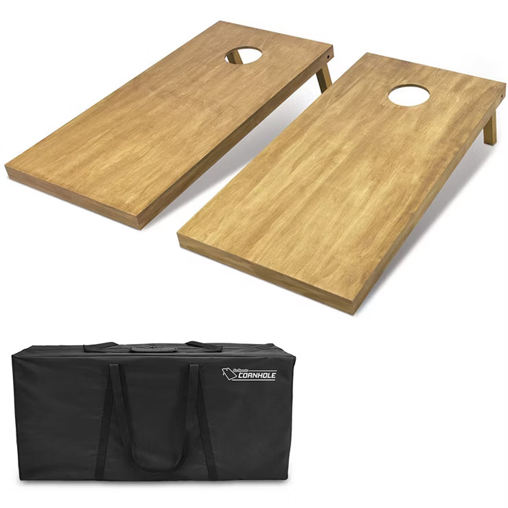 GoSports Light Wood Stain Cornhole Toss Game Set | Target