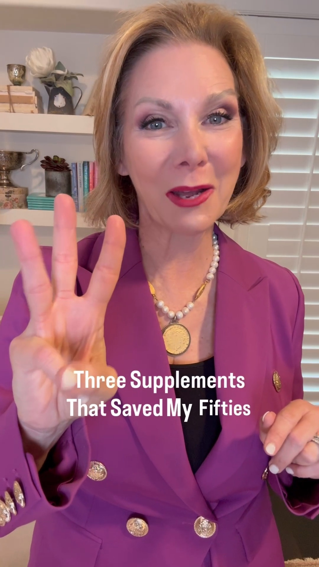 Three supplements that saved my fifties! 

As a 60 year old pharmacist, I am all about healthy aging from the inside out! 

Here are my favorites! 

✨Omega 3 Fatty Acids for beautiful glowing skin, heart health, cognitive health , mood and immunity … all so very important in menopause. 

✨ A probiotic - A healthy gut is a healthy body this truly is the basis for health to reduce bloating, improve immunity to beautiful healthy skin! 

✨Magnesium- so important for cellular function to help with relaxation and also keep things ‘moving’ . 

Linking a few other family favorite supplements from my favorite brand too, Pure Encapsulations! 

Be sure to check with a medical professional before starting any supplement routine! This post is informational only and not medical advice! 

#LTKselfcare #LTKvlog #LTKOver40