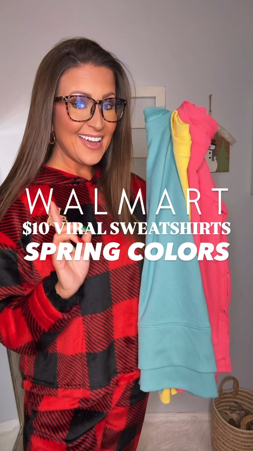 Viral sweatshirts in spring colors! 🙌🏽

Sweatshirts: S
Leggings: S
Shoes: TTS
Lounge Set from video intro: 

winter outfits, winter fashion, spring fashion, spring outfits, viral fashion,  blue light glasses, pajama set, loungewear 

#LTKSeasonal #LTKStyleTip #LTKFindsUnder50