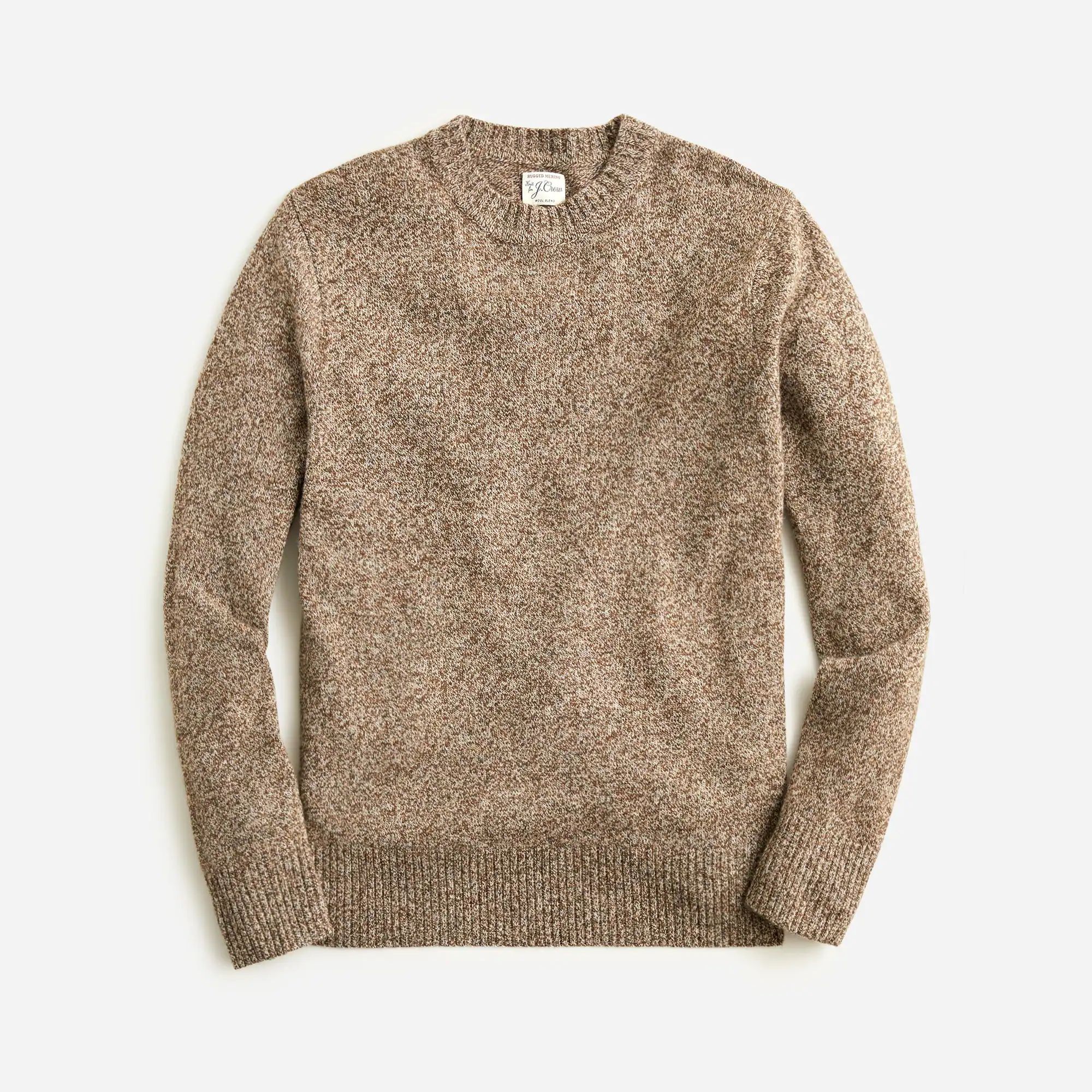 Marled rugged merino wool sweater | J.Crew US