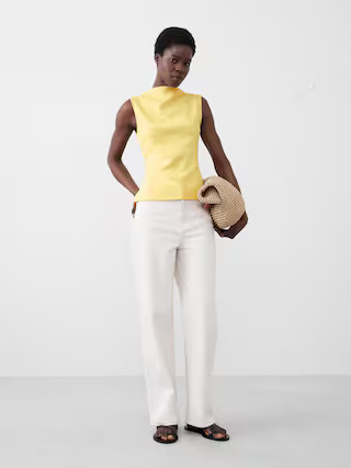 Soft Touch Scuba Slash-Neck Tank | Banana Republic Factory