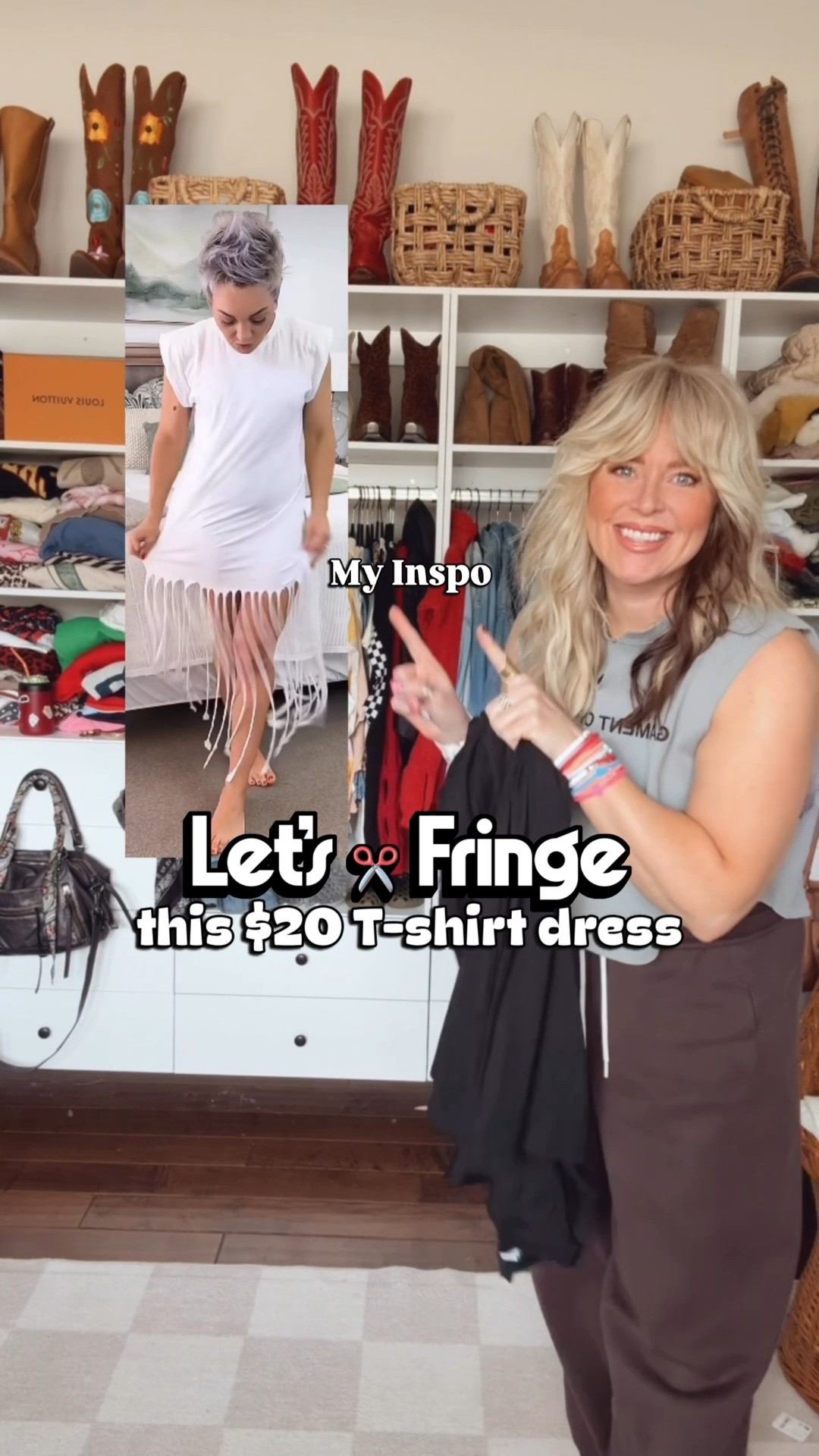 This is SO FUN! I did this to a tee last year but LOVE it on this T-shirt dress!! 👏🏼🥰
Dress is a size medium and on sale for $20 
✂️Inspo is from @just_deniehl 


#LTKgrwm #LTKootd #LTKOver40